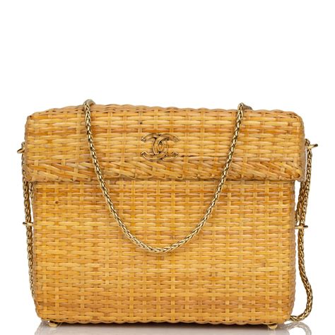 chanel wicker bag